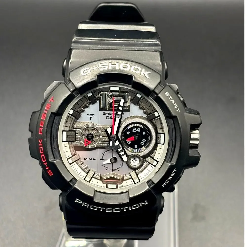Casio G-Shock GAC-110-1A Analog Chronograph Black Silver 200M Watch